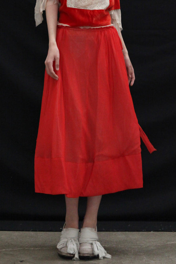 Joyce Bao 25 Spring/Summer Zinnia Long Skirt JB-JB00-03003-HONG Red